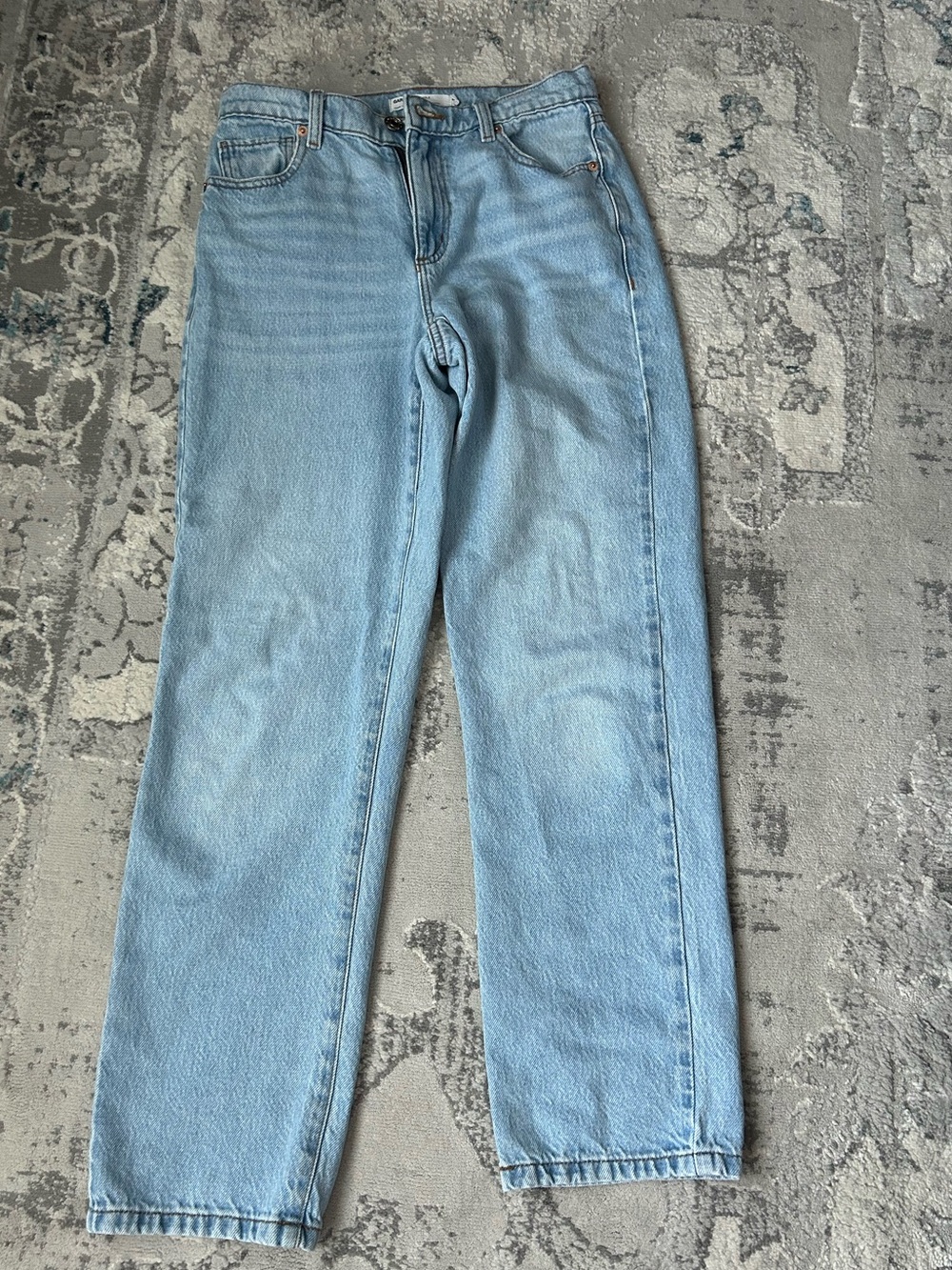 Garage - Light Wash Vintage Straight Jeans - Light Blue